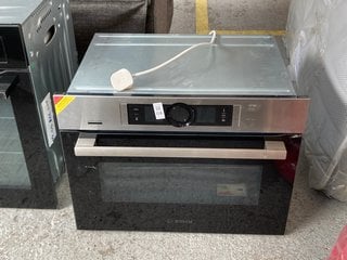 Lot 128  
            Marchington SR11 - Delivery or Collection 

                
BOSCH BUILT IN COMPACT OVEN WITH STEAM FUNCTION MODEL : CSG656BS7B - ORIGINAL RRP...