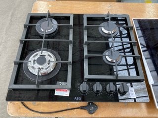 Lot 185  
            Marchington SR11 - Delivery or Collection 

                
AEG 6000 GAS ON GLASS HOB MODEL : HKB64420NB - ORIGINAL RRP - £459: LOCATION - D1T