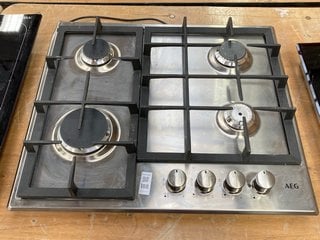 Lot 188  
            Marchington SR11 - Delivery or Collection 

                
AEG 60CM FOUR BURNER GAS HOB: MODEL HGE64200SM - ORIGINAL RRP £233: LOCATION - D1T