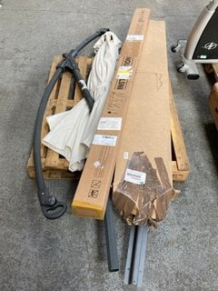 Lot 246  
            Marchington SR11 - Delivery or Collection 

                
QTY OF ASSORTED ITEMS TO INCLUDE JOHN LEWIS & PARTNERS 3M PARASOL IN OYSTER: LOCA...