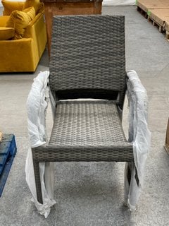 Lot 303  
            Marchington SR11 - Delivery or Collection 

                
6 X RATTAN OUTDOOR DINING CHAIRS: LOCATION - B2