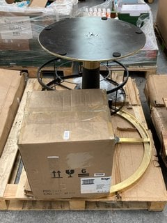Lot 333  
            Marchington SR11 - Delivery or Collection 

                
QTY OF ASSORTED FURNITURE ITEMS TO INCLUDE ROUND 8 LIGHT CEILING LIGHT IN BLACK: ...