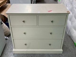 Lot 343  
            Marchington SR11 - Delivery or Collection 

                
2 + 2 CHEST OF DRAWERS IN OFF WHITE: LOCATION - A4