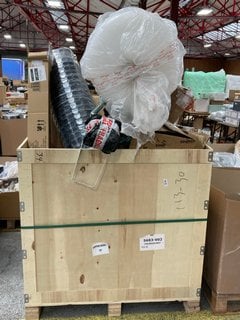 Lot 366  
            Marchington SR11 - Delivery or Collection 

                
PALLET OF ASSORTED ITEMS TO INCLUDE HOMEHUNT 50M 4 ARM ROTARY WASHING LINE: LOCAT...