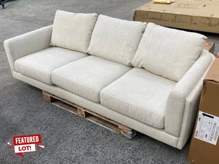 Lot 36  
            Marchington SR11 - Delivery or Collection 
                
JOHN LEWIS & PARTNERS HARBOUR 3 SEATER GRAND SOFA IN NATURAL - ORIGINAL RRP - £17...