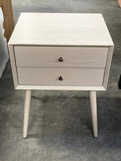 Lot 406  
            Marchington SR11 - Delivery or Collection 

                
QUINN 2 DRAWER NIGHTSTAND IN HAZE FINISH - ORIGINAL RRP £549: LOCATION - B3