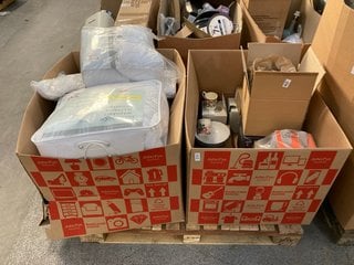 Lot 419  
            Marchington SR11 - Delivery or Collection 

                
PALLET OF ASSORTED ITEMS TO INCLUDE JOHN LEWIS & PARTNERS SOFT TOUCH SMALL DOUBLE...
