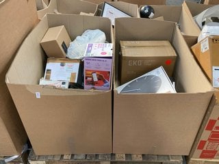 Lot 421  
            Marchington SR11 - Delivery or Collection 

                
PALLET OF ASSORTED ITEMS TO INCLUDE JOHN LEWIS & PARTNERS ARNE BRASS DIAL WALL CL...