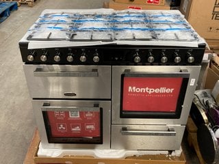 Lot 453  
            Marchington SR11 - Delivery or Collection 

                
MONTPELLIER DUAL FUEL RANGE COOKER MODEL : MDFRC100X - ORIGINAL RRP - £799: LOCAT...