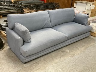 Lot 46  
            Marchington SR11 - Delivery or Collection 
                
LOAF.COM SQUISHAROO EXTRA LARGE SOFA IN BLUE DUNGAREES - ORIGINAL RRP - £2745: LO...