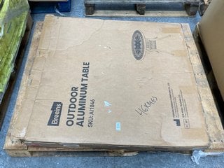 Lot 507  
            Marchington SR11 - Delivery or Collection 

                
BREEINS OUTDOOR ALUMINIUM TABLE: LOCATION - A8