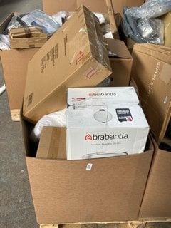 Lot 546  
            Marchington SR11 - Delivery or Collection 

                
QTY OF ASSORTED ITEMS TO INCLUDE BRABANTIA NEWLCON PEDAL BIN 30L: LOCATION - B7