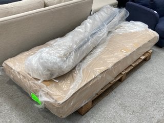 Lot 54  
            Marchington SR11 - Delivery or Collection 

                
LOAF.COM COOKIE SUPERKING SIZE BED FRAME IN THATCH HOUSE FABRIC - ORIGINAL RRP - ...