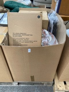Lot 551  
            Marchington SR11 - Delivery or Collection 

                
QTY OF ASSORTED ITEMS TO INCLUDE JOHN LEWIS & PARTNERS ANYDAY 30L PEDAL BIN IN BL...