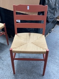 Lot 9  
            Marchington SR11 - Delivery or Collection 
                
JOHN LEWIS & PARTNERS REED PAINTED WOVEN DINING CHAIR - ORIGINAL RRP - £106: LOCA...