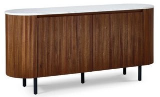 Lot 15  
            Marchington SR11 - Delivery or Collection 

                
OAK FURNITURELAND ELBA MARBLE AND ACACIA LARGE SIDEBOARD - ORIGINAL RRP £749.99: ...