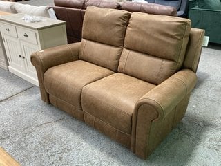 Lot 21  
            Marchington SR11 - Delivery or Collection 

                
OAK FURNITURELAND COLORADO 2 SEATER SOFA IN RANCH BROWN FABRIC - ORIGINAL RRP £44...