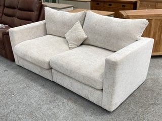 Lot 25  
            Marchington SR11 - Delivery or Collection 

                
OAK FURNITURELAND MALVERN 3 SEATER SOFA IN BEIGE FABRIC - ORIGINAL RRP £490.00: L...