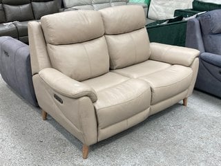 Lot 29  
            Marchington SR11 - Delivery or Collection 

                
OAK FURNITURELAND BRUNEL 2 SEATER RECLINER SOFA IN BONE CHINA LEATHER - ORIGINAL ...