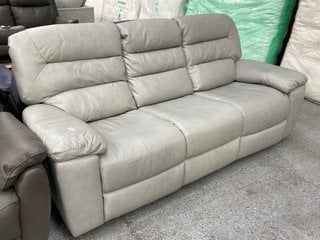 Lot 32  
            Marchington SR11 - Delivery or Collection 

                
OAK FURNITURELAND HASTINGS 3 SEATER ELECTRIC RECLINER SOFA IN LIGHT GREY LEATHER ...