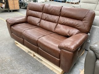 Lot 37  
            Marchington SR11 - Delivery or Collection 

                
OAK FURNITURELAND HASTINGS 3 SEATER ELECTRIC RECLINER SOFA IN TAN LEATHER - ORIGI...