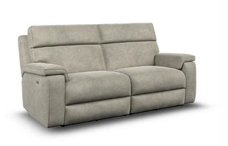 Lot 41  
            Marchington SR11 - Delivery or Collection 

                
OAK FURNITURELAND SELBY 3 SEATER POWER RECLINER SOFA IN MILLER TAUPE FABRIC - ORI...