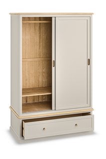 Lot 43  
            Marchington SR11 - Delivery or Collection 

                
OAK FURNITURELAND HENLEY NATURAL OAK AND STONE PAINTED HARDWOOD DOUBLE WARDROBE -...