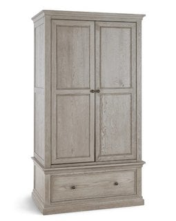 Lot 44  
            Marchington SR11 - Delivery or Collection 

                
OAK FURNITURELAND BURLEIGH LIGHT GREY DOUBLE WARDROBE - SOLID HARDWOOD - ORIGINAL...