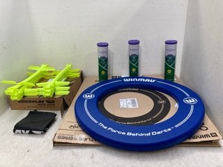 Lot 1063  
            Marchington SR13 - Parcel Delivery Only 

                
3 X ASSORTED SPORTING ITEMS TO INCLUDE 3 X 3 PACK WIMBLEDON TENNIS BALLS: LOCATIO...