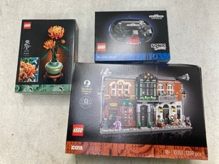 Lot 1072  
            Marchington SR13 - Parcel Delivery Only 

                
3 X ASSORTED LEGO BRICK SETS TO INCLUDE SONIC THE HEDGEHOG: LOCATION - C13