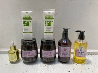 Lot 1084  
            Marchington SR13 - Parcel Delivery Only 

                
QTY OF ASSORTED BEAUTY ITEMS TO INCLUDE V & P FACE & BODY MINERAL SUNCREAM: LOCAT...