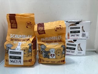 Lot 1088  
            Marchington SR13 - Parcel Delivery Only 

                
3 X SCRUMBLES 2KG DRY DOG FOOD PACKS - BBE: DECEMBER 2026 TO INCLUDE 2 X BOXES OF...