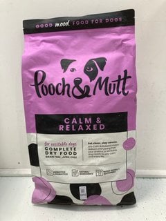 Lot 1093  
            Marchington SR13 - Parcel Delivery Only 

                
POOCH & MUTT CALM & RELAXED 10KG DRY DOG FOOD PACK - BBE: 28/12/2026: LOCATION - C13