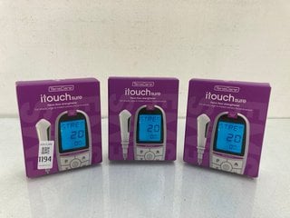 Lot 1194  
            Marchington SR13 - Parcel Delivery Only 

                
3 X TENSCARE ITOUCH SURE PELVIC FLOOR STRENGTHENER - COMBINED ORIGINAL RRP: £174....