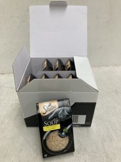 Lot 1205  
            Marchington SR13 - Parcel Delivery Only 

                
7 X BOXES OF 10 PACKS SHEEBA SOUP WITH CHICKEN CON POLLO CAT FOOD - BBE: JANUARY ...