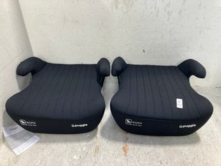 Lot 1232  
            Marchington SR13 - Parcel Delivery Only 

                
2 X PUGGLE ISOFIX TRAVEL AND GO BOOSTER SEATS IN BLACK: LOCATION - C7