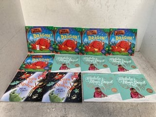 Lot 1237  
            Marchington SR13 - Parcel Delivery Only 

                
QTY OF ASSORTED CHILDRENS BOOKS TO INCLUDE DON'T DISTURB THE DRAGON BY RHIANNON F...