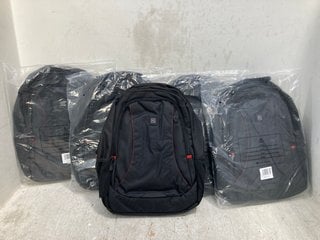 Lot 1254  
            Marchington SR13 - Parcel Delivery Only 

                
5 X GINO FERRARI BACKPACKS IN BLACK-ORIGINAL COMBINED RRP £125.00: LOCATION - C5