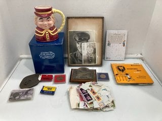 Lot 1312  
            Marchington SR13 - Parcel Delivery Only 

                
A BOX OF MISCELLANEOUS VINTAGE AND ANTIQUE ITEMS TO INCLUDE A CHANCERY MUSICAL CH...