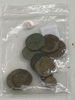 Lot 1316  
            Marchington SR13 - Parcel Delivery Only 

                
10 X ASSORTED UNIDENTIFIED ROMAN COINS: LOCATION - C4