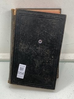 Lot 1354  
            Marchington SR13 - Parcel Delivery Only 

                
AN ANTIQUARIAN LEATHER BOUND HOLY BIBLE, 1902: LOCATION - C3
