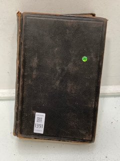 Lot 1391  
            Marchington SR13 - Parcel Delivery Only 

                
A VICTORIAN LEATHER BOUND FAMILY BIBLE, 1850 WITH EXTENSIVE INSCRIPTIONS AND FAMI...
