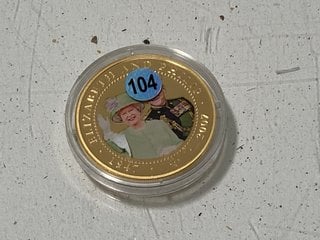 Lot 1474  
            Marchington SR13 - Parcel Delivery Only 

                
QUEEN ELIZABETH AND PRINCE PHILIP 60TH WEDDING ANNIVERSARY 24 CARAT GOLD PLATED C...