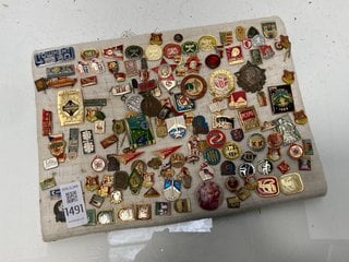 Lot 1491  
            Marchington SR13 - Parcel Delivery Only 

                
A LARGE COLLECTION OF VINTAGE PIN BADGES AND BADGES, MAINLY SOVIET RUSSIAN AND EA...