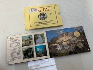 Lot 1500  
            Marchington SR13 - Parcel Delivery Only 

                
BELIZE 1992 BRILLIANT AND UNCIRCULATED COIN COLLECTION IN FOLDER WITH SLIPCASE: L...