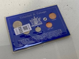 Lot 1503  
            Marchington SR13 - Parcel Delivery Only 

                
TRINIDAD AND TOBAGO COIN SET IN FITTED PACK: LOCATION - C1