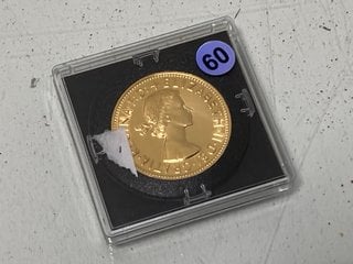 Lot 1535  
            Marchington SR13 - Parcel Delivery Only 

                
1966 QUII GOLD-DIPPED PENNY IN PRESENTATION CASE: LOCATION - C1