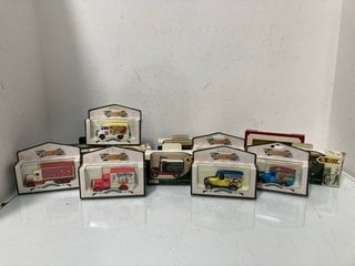 Lot 1545  
            Marchington SR13 - Parcel Delivery Only 

                
12 X BOXED VINTAGE DIE CAST MODEL VEHICLES, MAINLY DAYS GONE BY LLEDO: LOCATION - C1