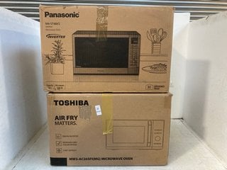 Lot 1550  
            Marchington SR13 - Parcel Delivery Only 

                
TOSHIBA MW3-AC26SFI MICROWAVE OVEN TO INCLUDE PANASONIC NN-ST48KS MICROWAVE OVEN ...