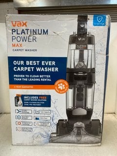 Lot 1565  
            Marchington SR13 - Parcel Delivery Only 

                
VAX PLATINUM POWER MAX CARPET WASHER: LOCATION - D2